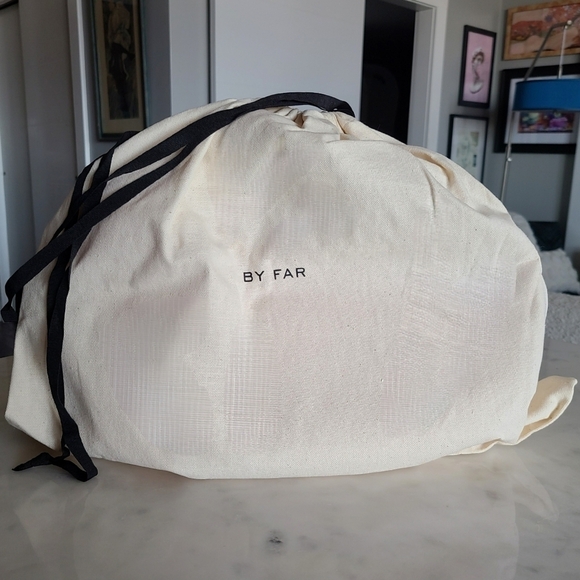 BY FAR Cush Flat Grain Leather Bag, Pink, NWT - Picture 7 of 16